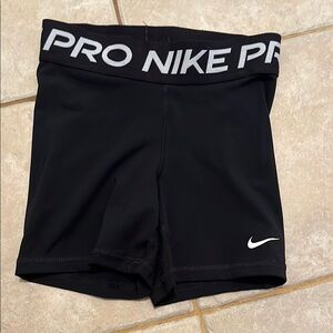 Nike Black Shorts with White Logo